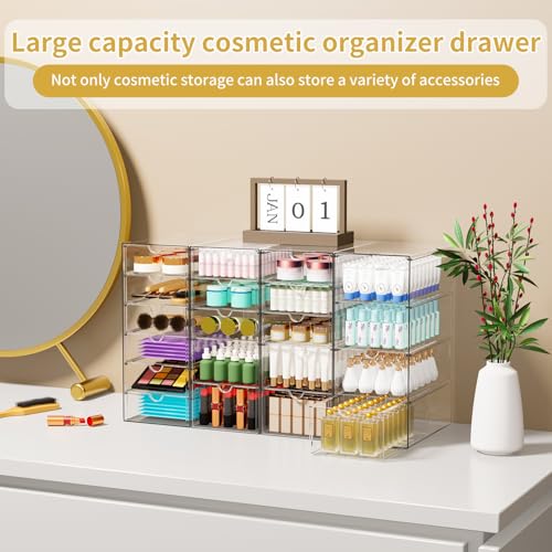 20 Drawers Acrylic Makeup Organizer, stackable Acrylic Storage - Image 6