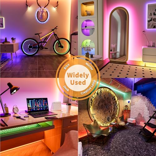 PAUTIX 5V USB RGB COB LED Strip Light 4.92ft/1.5m Color Changing - Image 8