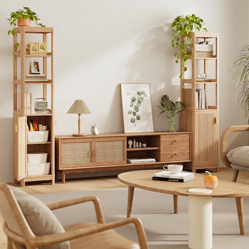 INNOD 68'' Tall Narrow Storage Cabinet with Adjustable Shelf - Image 4