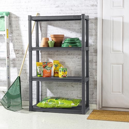 Sterilite 4 Shelf Unit, Heavy-Duty Shelving Storage and Utility - Image 6