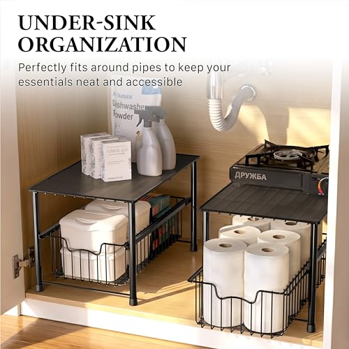 Simple Houseware Wired Stackable Under Sink Cabinet | All Products - Image 7