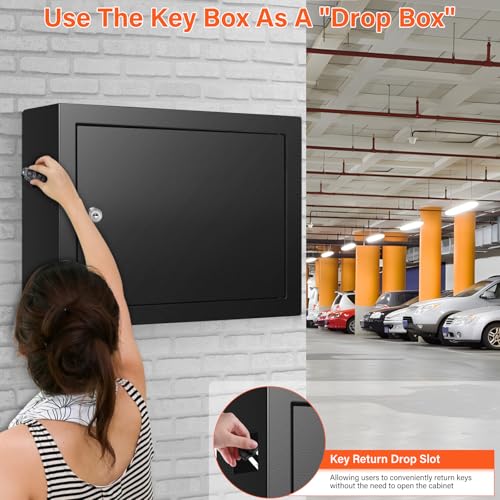 50 Keys Key Cabinet with Drop Slot - Image 5