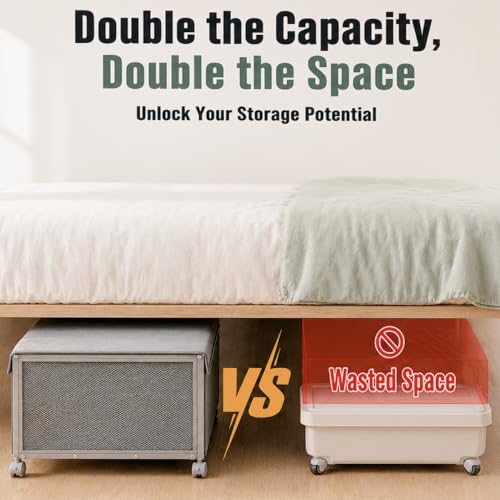 2Pack Under Bed Storage Containers,12 inch Height,31 inch Long - Image 4