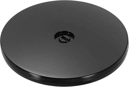 uxcell 1Pack Acrylic Lazy Susan Turntable, 6" Spinner Lazy Susan Turntable Organizer, Acrylic Ball Bearing Rotating Tray for Pantry Spice Rack Decorating, Black