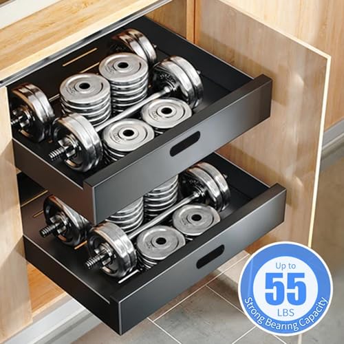 2 Pack Pull Out Drawers for Cabinets, 10" W x16.9" D Pull Out - Image 7
