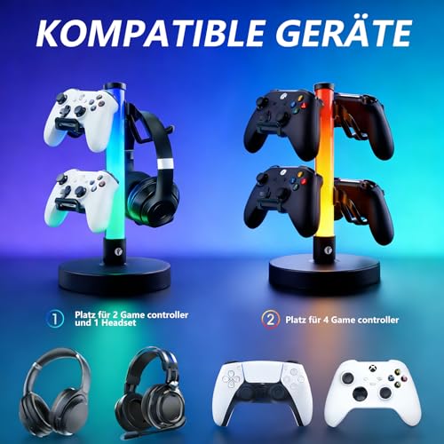 VCOM Headphone Stand with 17 Light Modes, Gaming Controller - Image 6
