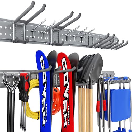 Garage Tool Organizer Wall Mount 49.5 inches with 10 - Image 2