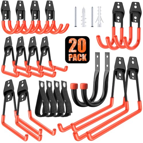 20-Pack Heavy Duty Garage Hooks for Storage & Hanging Items - Image 2