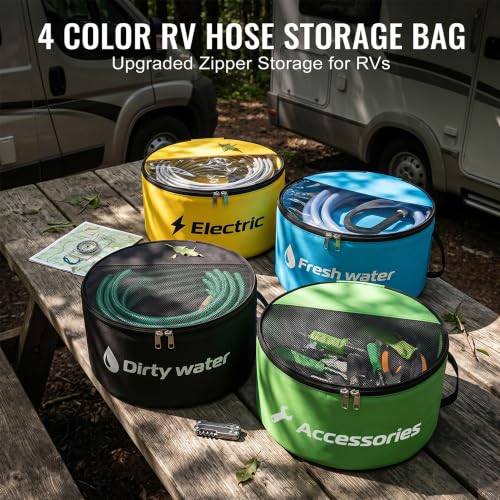 4 Pack RV Hose Storage with Zipper, Camper Hose Storage - Image 3