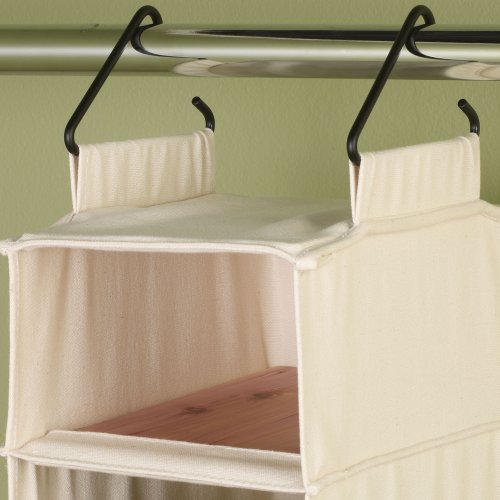 Household Essentials Hanging Shoe Organizer, 10 Wide Cubbies - Image 5