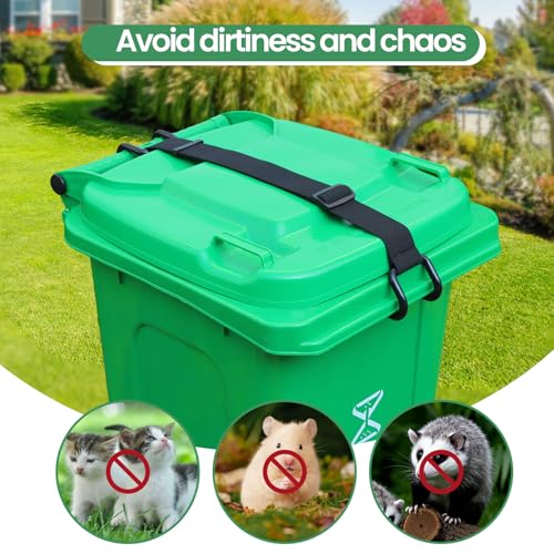 Trash Can Lid Lock Strap for Raccoons & Animals, 28-96 Gallon - Image 4