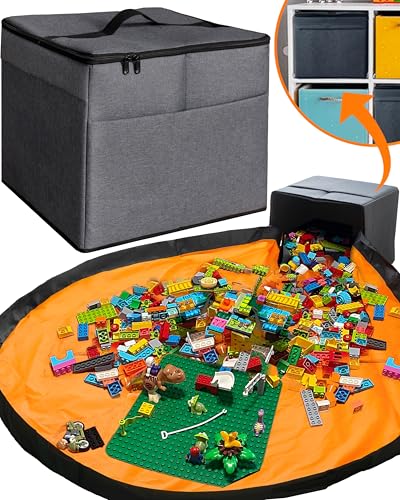 XL Toy Storage Organizer with Play Mat - Storage Bag/Box - Image 2