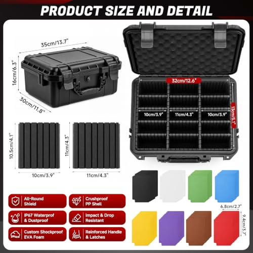 Top Loader Storage Box - 12 Modular Dividers, 48 Multi-Color Tabs - Image 2