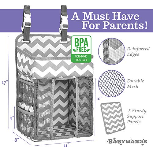 Hanging Diaper Caddy Organizer - Large Nursery Storage - Image 6