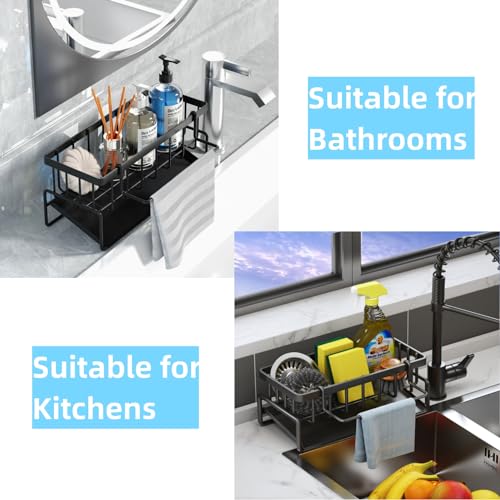 Sponge Holder for Kitchen Sink, Kitchen Sink Caddy Rustproof 304 - Image 7