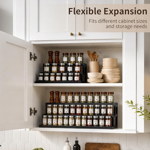 Expandable Spice Rack Organizer for Cabinet, Supports 17.6 - Image 6