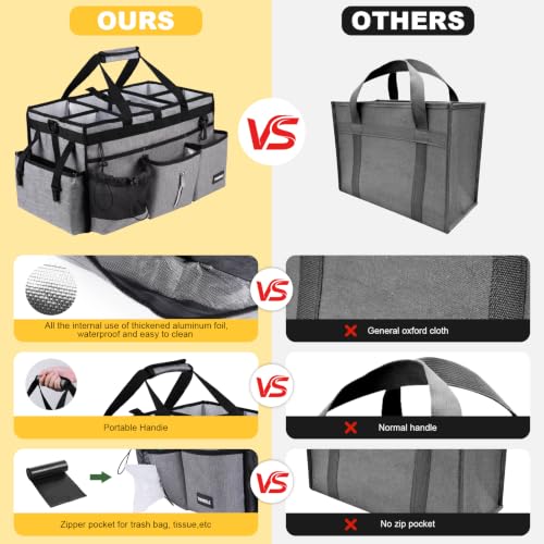 Extra Large Cleaning Caddy Bag with Rigid Support Board, Cleaning - Image 4