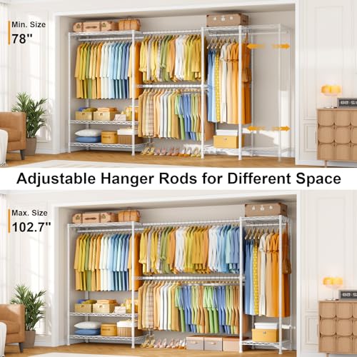 Heavy-Duty Garment Rack, Adjustable Clothing Racks Hanging - Image 5