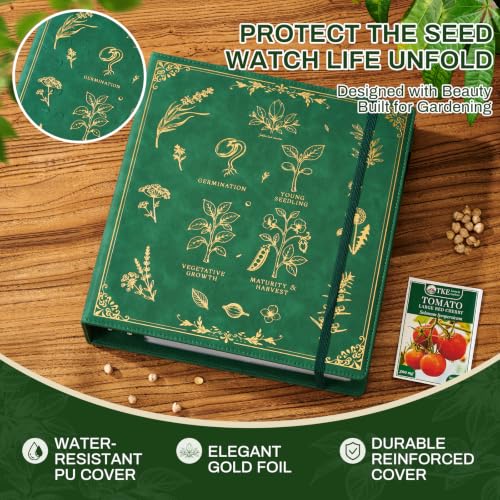 Seed Storage Organizer Binder, 2-Inch D-Ring with 180 - Image 7