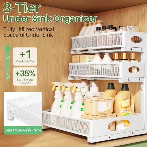 Kitstorack Under Sink Organizer 3-Tier Slide Out Dra | All Products - Image 4