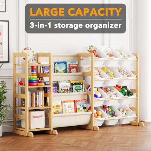 SpaceAid 3-in-1 Toy Storage Organizer with 4 Shelves - Image 4