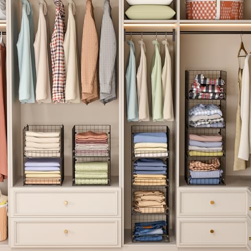 4-Tier Stackable Closet Organizers and Storage Shelves - Image 6