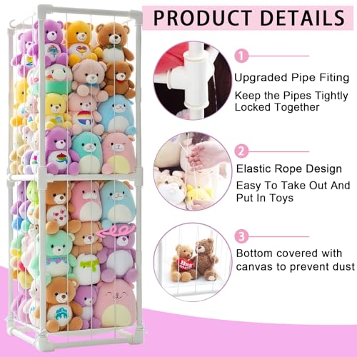 Stuffed Animal Storage Pre-Threaded Bungee Push-Lock - Image 4
