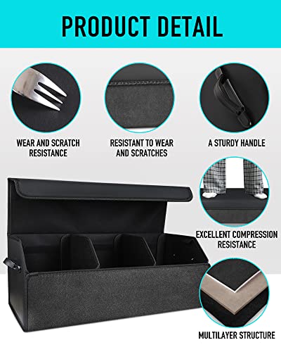 Car Trunk Organizer for SUV and Sedan, Black, 29.5 inches - Image 5