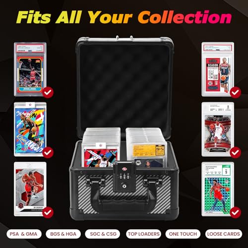 ZINHO Graded Card Case Upgraded Sports Card Storage Box - Image 7