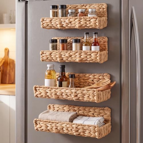 4 Pcs Magnetic Spice Rack for Refrigerator, Magnetic Shelf - Image 2