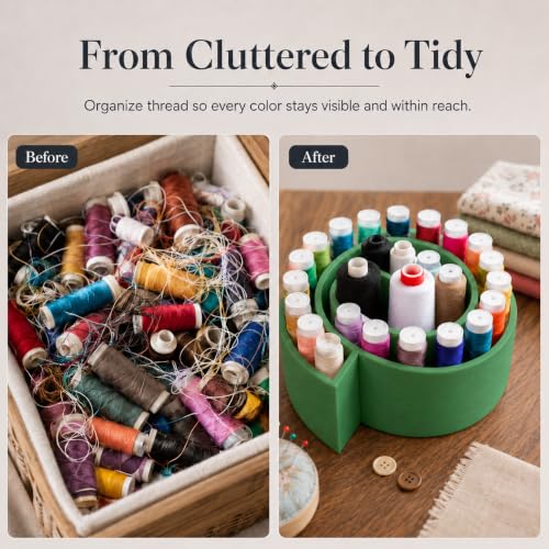 Sewing Thread Spool Holder Organizer – Spiral Design - Image 4