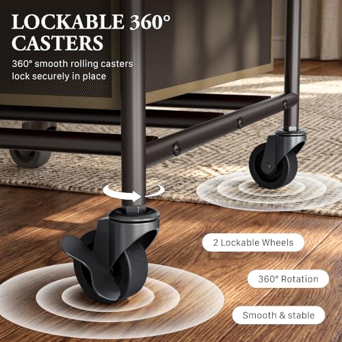 Simple Houseware Heavy Duty 3-Bag Laundry Sorter Rolling - Image 6
