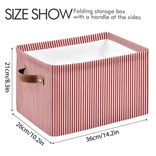 Canvas Storage Basket with Handles Collapsible Bin - Image 4