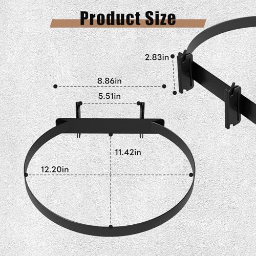 lesolar 5 Gallon Bucket Holder for E Track, Wall Mounted - Image 3