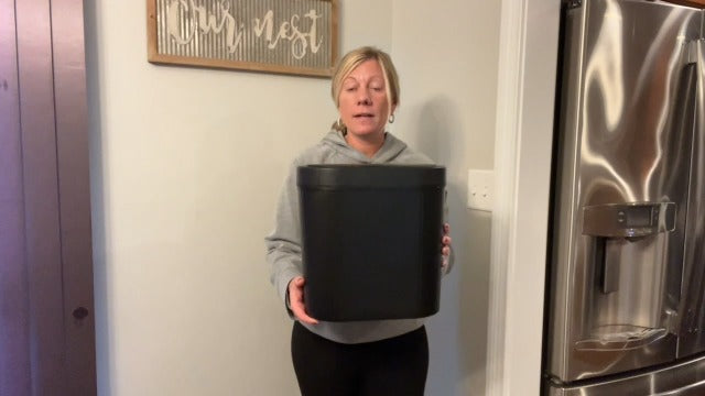 5 Gallon Motion Sensor Trash Can, Black Touchless Slim Garbage - Image 8