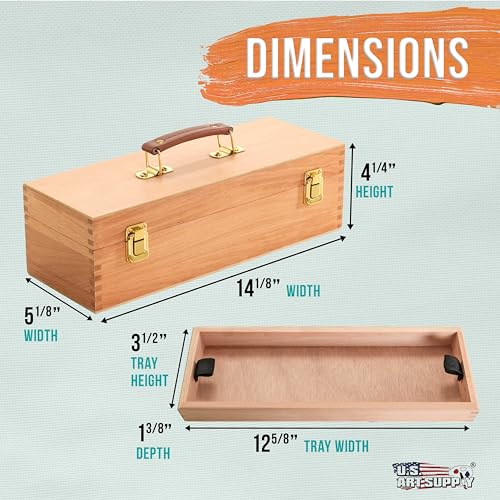 U.S. Art Supply Multi-Function Artist Tool Supply Box - Image 4