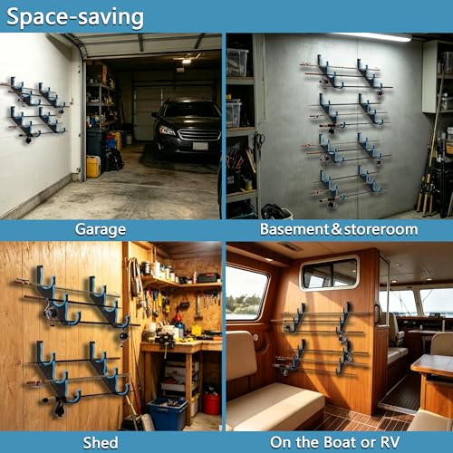 Fishing Rod Holders & Pole Holders for Garage, Wall - Image 6