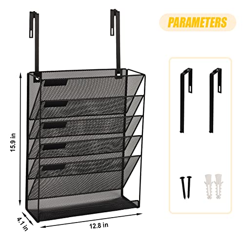 EASEPRES Desk File Organizer Mesh 6-Tier with Hanger | All Products - Image 3