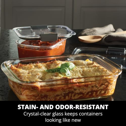 Rubbermaid Brilliance Glass Food Storage Containers, 3.2 Cup - Image 6