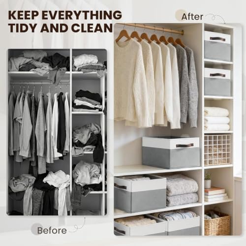 Closet Organizers and Storage Baskets - 6 Pack Shelf - Image 7