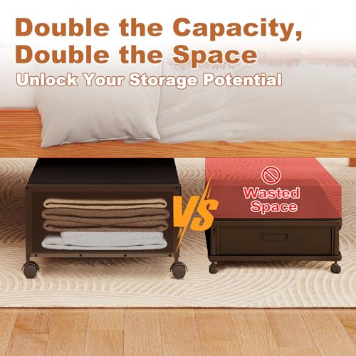 2Pack Under Bed Storage Containers, 10 inch Height,31 inch Long - Image 4