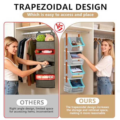 Fabric Hanging Closet Clothes Organizers and Storage - Image 7