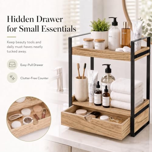 Ukonvi 2-Tier Bathroom Organizer Countertop with Dra | All Products - Image 5