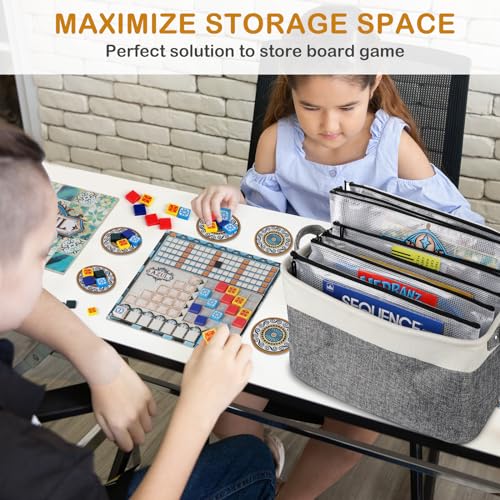 Board Game Storage Kit Include Storage Basket and 10pcs Zipper - Image 7