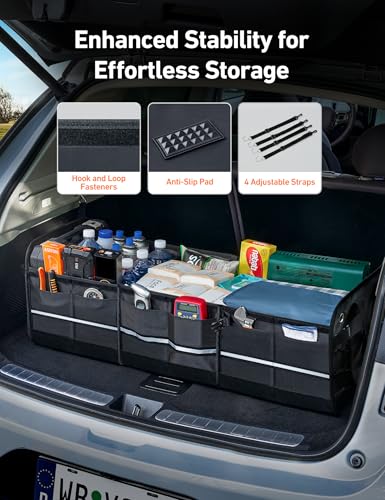 AstroAI Car Trunk Organizer Storage Portable Collapsible Large - Image 6