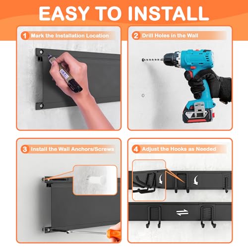 Ultrawall Garden Tool Organizer, 48 Inch Garage Tool Organizer - Image 7