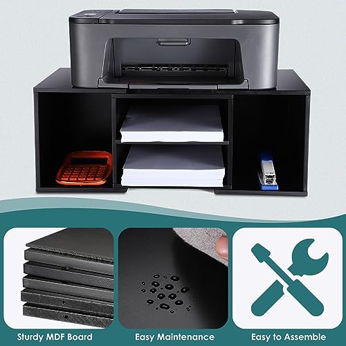 Large Printer Stand, Adjustable Printer Table with Storage - Image 5