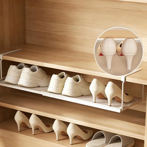 Expandable Shoe Rack Organizer ， Adjustable Shoe Rack & - Image 4