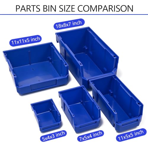 12 Packs Stackable Storage Bins, 7" x 5" x 4" Parts Bin - Image 5