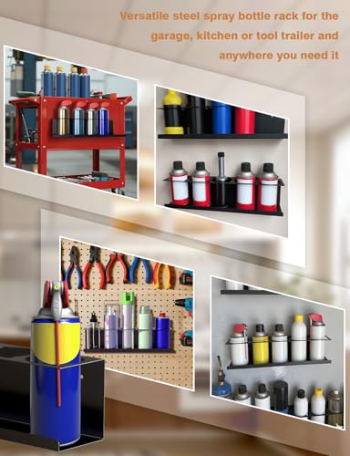 sogiv 4 Pack Spray Can Holder Organizer, Wall-Mounted - Image 8
